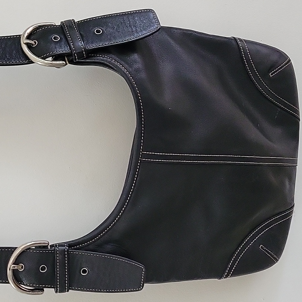 Coach Y2K 9549 Vintage Soho Leather Crossbody Slim Duffle Black